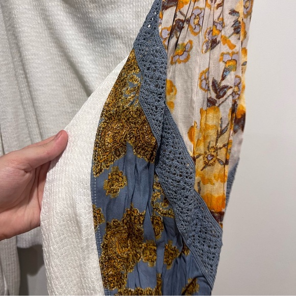 Free People Casual Clash Top in Ivory - Picture 5 of 10